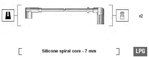 MAGNETI MARELLI Комплект проводов зажигания 941095670606